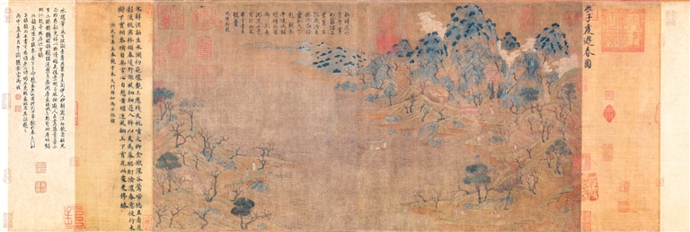 隋·展子虔《游春图》。